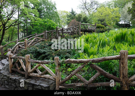 Giardino di Shakespeare in primavera a New York s Central Park molla Foto Stock