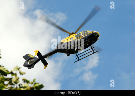 Elicottero della polizia . Foto Stock