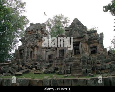 Ek Phnom Angkorian era tempio. Battambang. Cambogia occidentale. Foto Stock