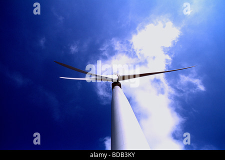 Turbina eolica per Scout Moor wind farm, LANCASHIRE REGNO UNITO Foto Stock