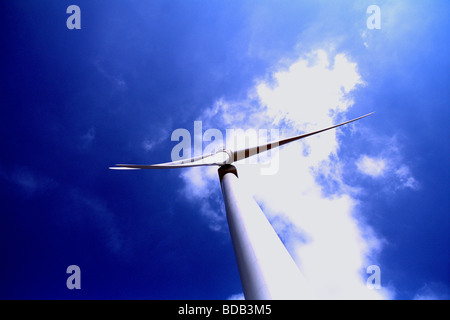 Turbina eolica per Scout Moor wind farm, LANCASHIRE REGNO UNITO Foto Stock