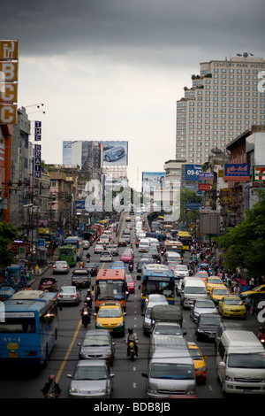 Il traffico di Bangkok, Tailandia, sud-est asiatico Foto Stock