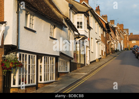 Hatfield, città vecchia. FORE Street in una giornata tranquilla. Hertfordshire, Inghilterra anni '2009 2000 Regno Unito HOMER SYKES Foto Stock