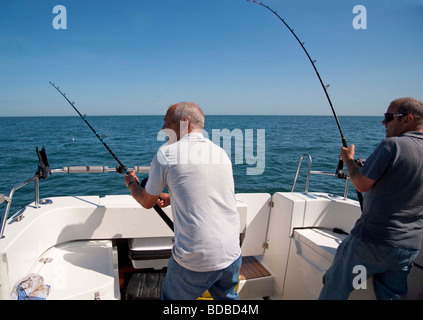 Pesca in mare Foto Stock