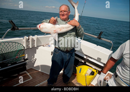 Pesca in mare. Foto Stock