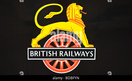 Il vecchio British Railways logo Foto Stock