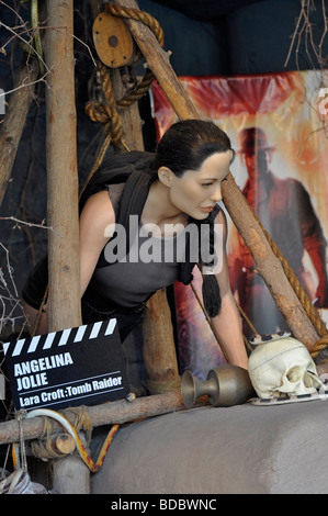 Modello in cera al di fuori del Movieland Wax Museum su Clifton Hill, Niagara, Ontario Foto Stock