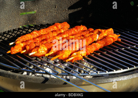 Grillen Grillspieße 02 Foto Stock