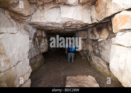 Grotte di Winspit pietra di cava nei pressi di Worth Matravers sull'Isola di Purbeck, England, Regno Unito Foto Stock