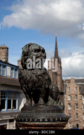 La Grayfriar Bobby, statua, Edimburgo, Scozia, Regno Unito Foto Stock