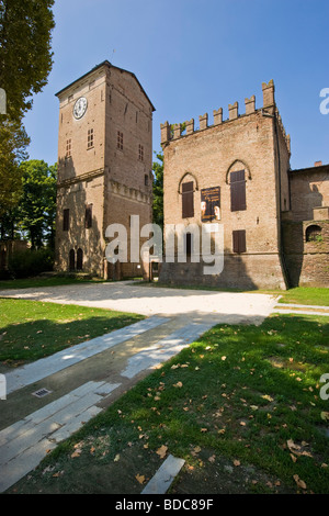 Castello di Rossi di San Secondo Parmense, provincia di Parma, Italia Foto Stock