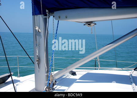 Barca a vela sul Golfo del Messico USA Foto Stock