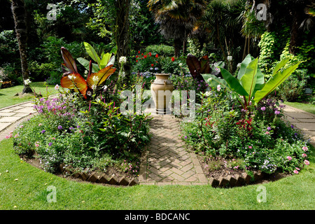 Abbotsbury giardini subtropicali, vicino a Weymouth Dorset, Regno Unito. Giardini Paesaggistici. Foto Stock