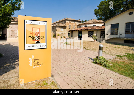 Parmigiano Reggiano museo Soragna provincia di Parma Italia Foto Stock