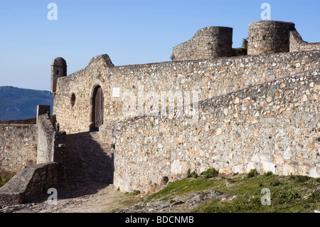 Entrata del castello di Marvao, Alentejo, Portogallo Foto Stock