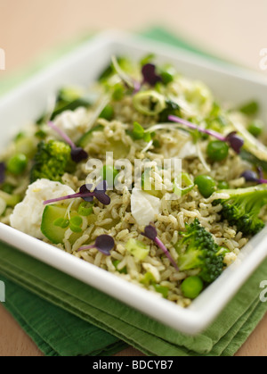 Feta e broccoli riso Foto Stock