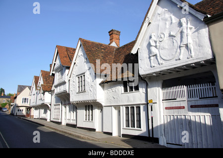 Il vecchio Sun Inn, Church Street, Saffron Walden, Essex, Inghilterra, Regno Unito Foto Stock