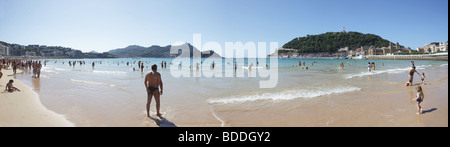 St Anton beach in Spagna, Europa. Foto Stock