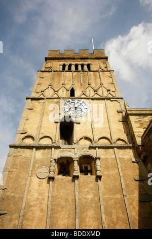 L'anglo-Saxon Torre di Earls Barton Chiesa Northamptonshire Foto Stock