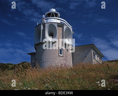 Bull Point lighthouse, North Devon, Regno Unito Foto Stock