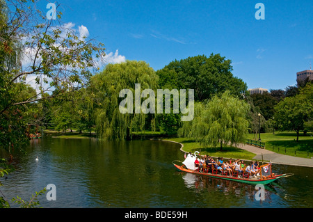 Back Bay il giardino pubblico Boston Massachusetts Foto Stock