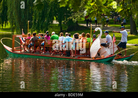 Back Bay il giardino pubblico Boston Massachusetts Foto Stock