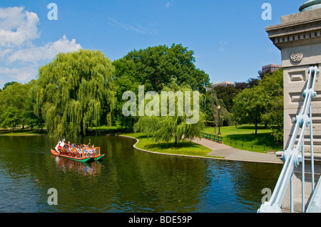 Back Bay il giardino pubblico Boston Massachusetts Foto Stock