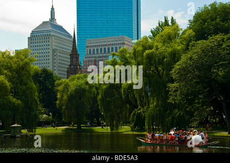 Back Bay il giardino pubblico Boston Massachusetts Foto Stock