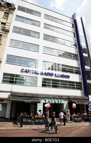 Capital Radio edificio leicester square LONDON REGNO UNITO Foto Stock