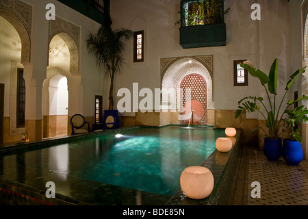 Riad Farnatchi nella Medina di Marrakech, Marocco, Africa del Nord Foto Stock