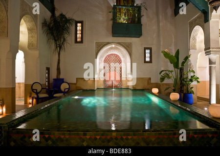 Riad Farnatchi nella Medina di Marrakech, Marocco, Africa del Nord Foto Stock