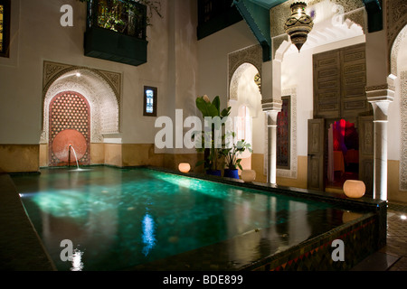 Riad Farnatchi nella Medina di Marrakech, Marocco, Africa del Nord Foto Stock