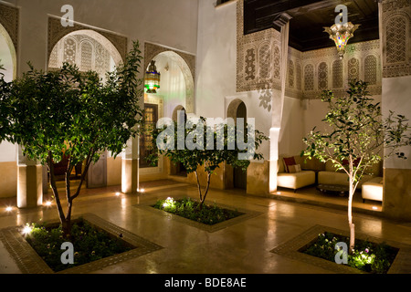 Riad Farnatchi nella Medina di Marrakech, Marocco, Africa del Nord Foto Stock