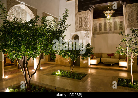 Riad Farnatchi nella Medina di Marrakech, Marocco, Africa del Nord Foto Stock