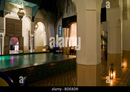 Riad Farnatchi nella Medina di Marrakech, Marocco, Africa del Nord Foto Stock