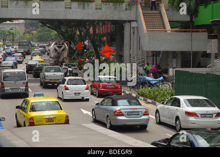 Ingorgo, Singapore Foto Stock