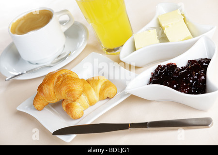 Prima colazione francese Foto Stock