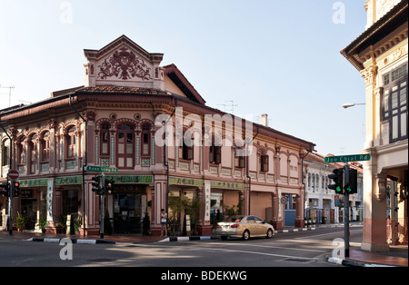 Singapore, Joo Chiat, la conservazione del patrimonio di distretto. Foto Stock