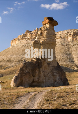 Roccia deserta presso Zelve Cappadocia Turchia Foto Stock