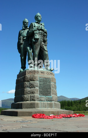 Il Commando Memorial, Spean Bridge, vicino Fortwilliam nelle Highlands della Scozia Foto Stock