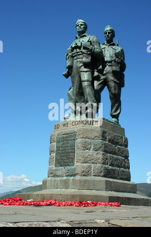 Il Commando Memorial, Spean Bridge, vicino Fortwilliam nelle Highlands della Scozia Foto Stock