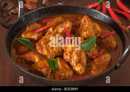 Peperoncino pollo al curry India Asia del Sud il cibo Foto Stock