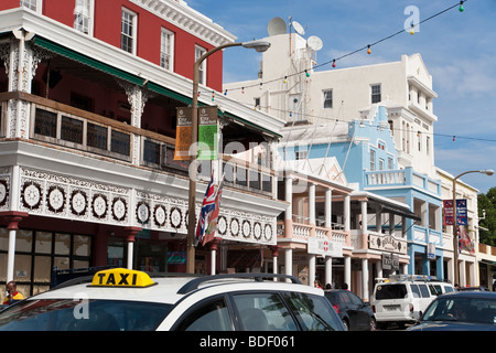 Bermuda, città di Hamilton, Front Street Foto Stock