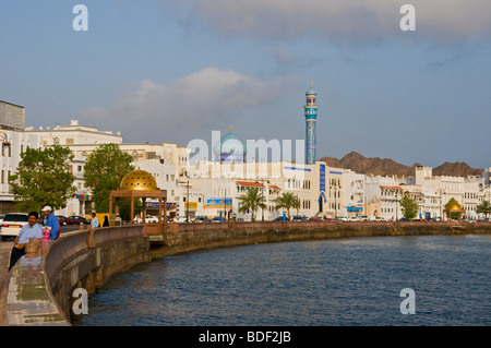 La Mutrah Waterfront vecchia Muscat Sultanato di Oman Foto Stock