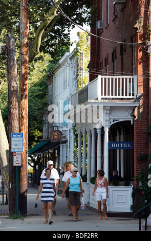 Main Street, Sag Harbor, Long Island, New York Foto Stock