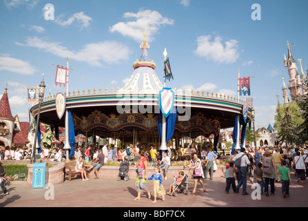 Disneyland Paris, scena al grande carosello, Francia , in Europa Foto Stock
