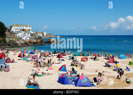 Estate a porthminster beach, st.ives, Cornwall, Regno Unito Foto Stock