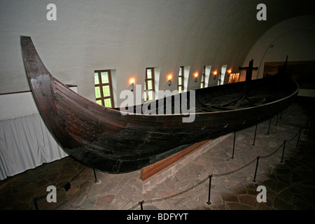 Oslo: Vikingskipshuset museo: vecchia nave vichinga Foto Stock