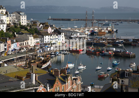 Il porto di Brxham, Devon Foto Stock