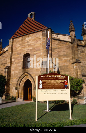 Sydney NSW Australia Le Rocce Garrison Chiesa Anglicana - Foto Stock